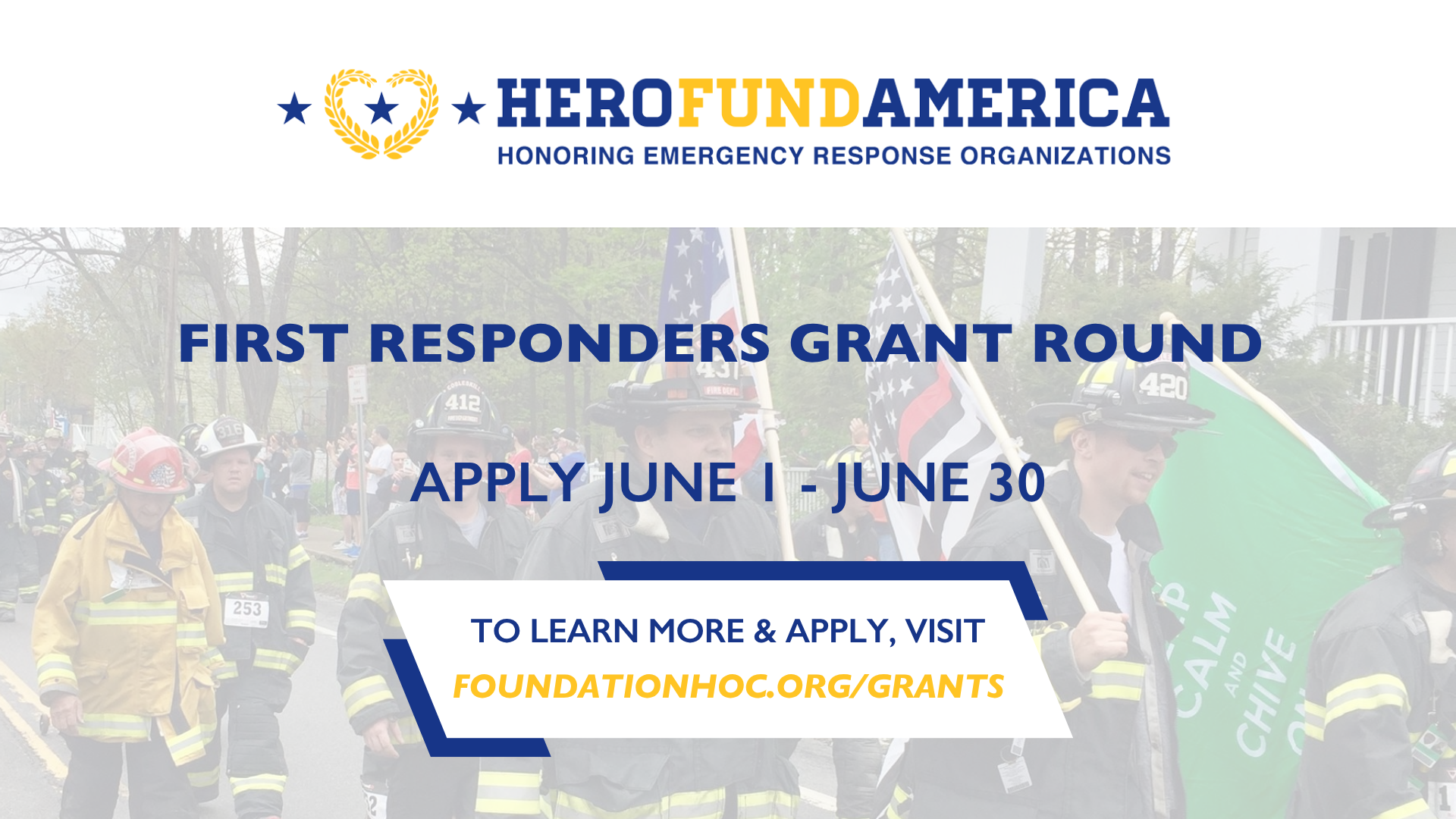 Hero Fund America Fund Seeks Applications for its First Responders Grant Round
