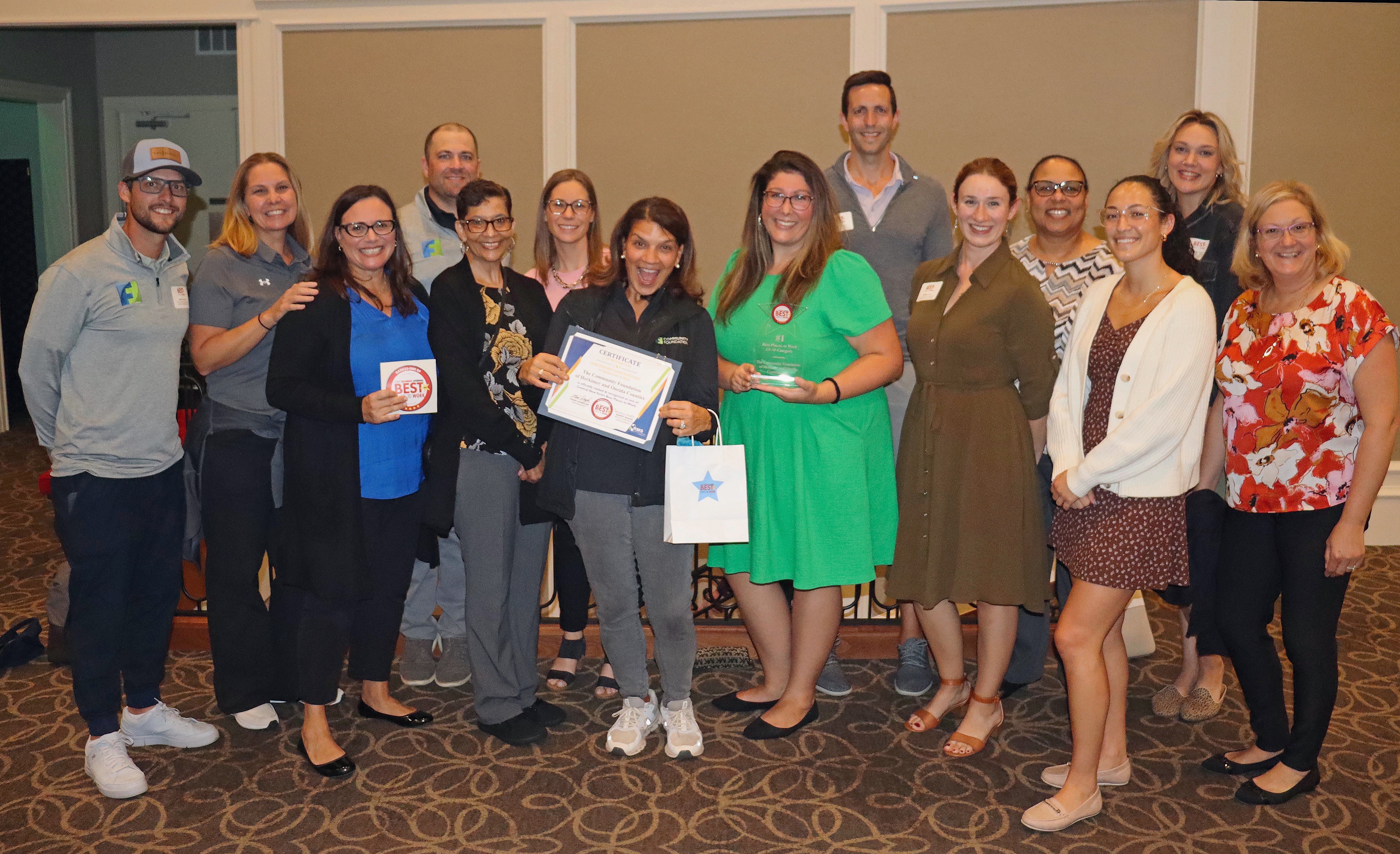 Community Foundation of Herkimer and Oneida Counties Recognized as Best Place to Work in CNY for Second Consecutive Year!