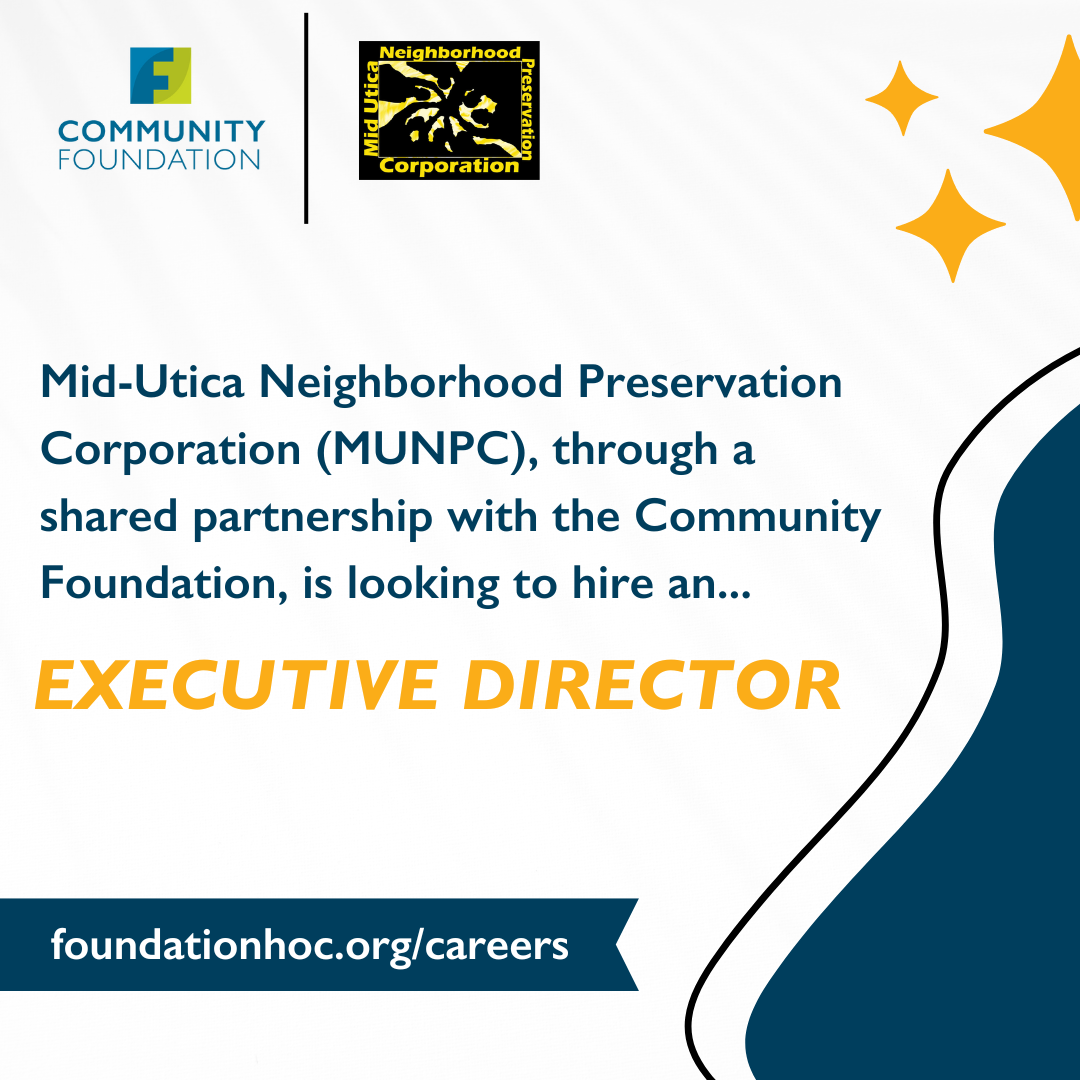 Mid-Utica Neighborhood Preservation Corporation Announces Creation of Executive Director Position