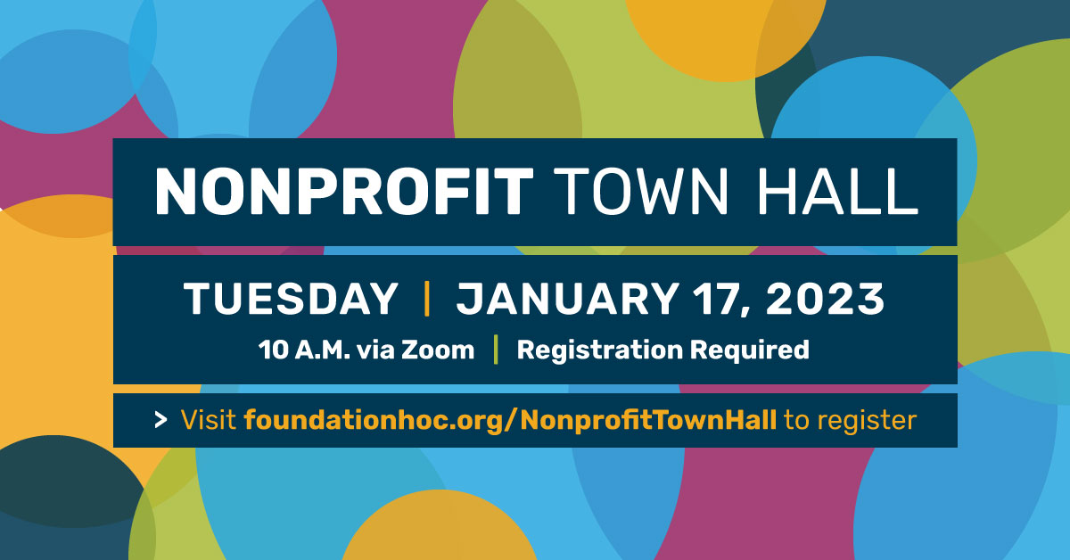 Community Foundation to Host January 17 Nonprofit Town Hall  